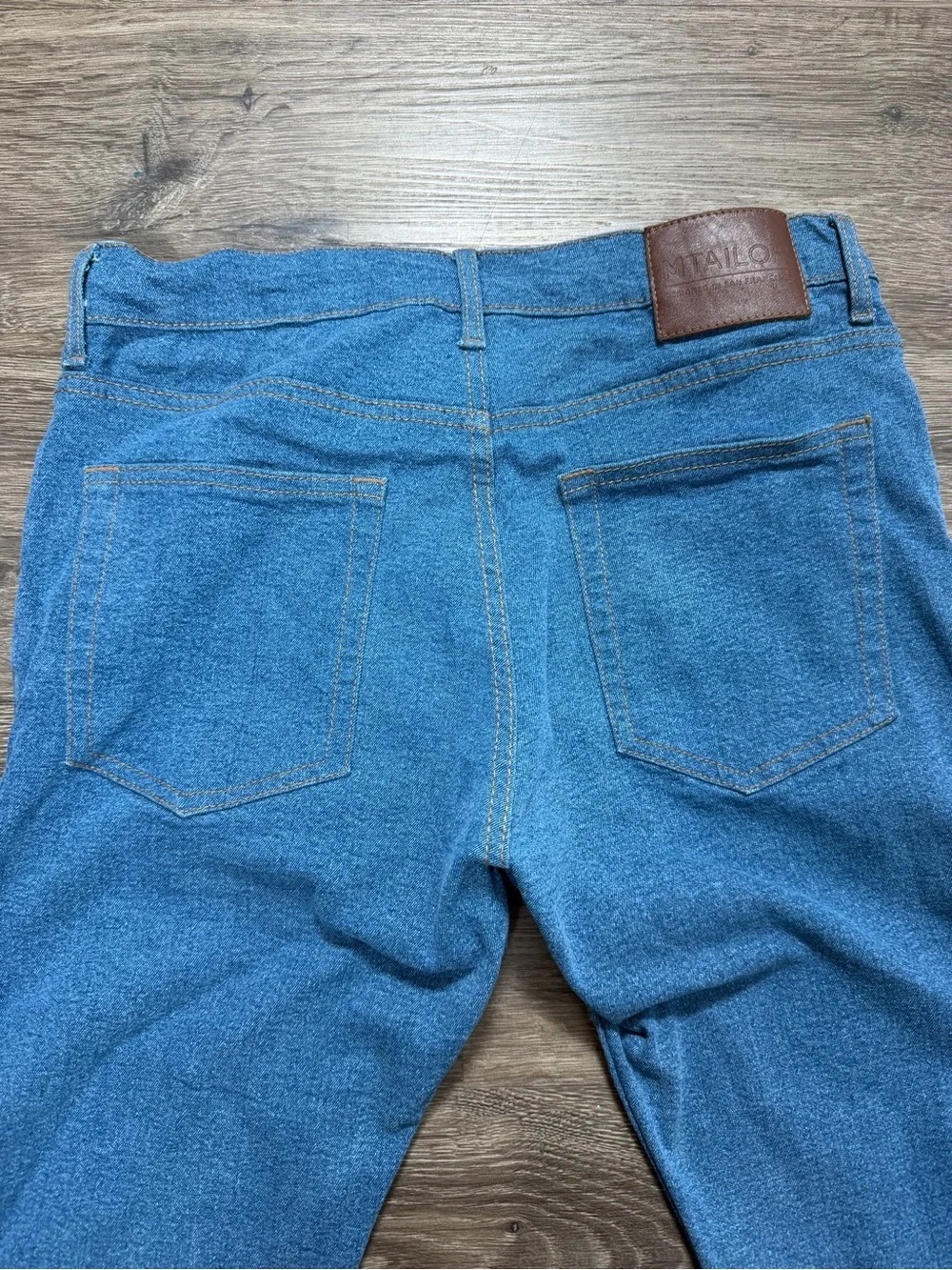Men's M Tailor Straight Leg Stretch Jeans Blue Denim Approx W30 L28